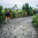 Muddy start of the trekking