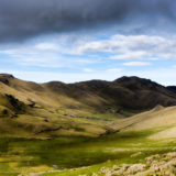 Clouded hills in the Andes