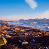 Sunset at Sermilik fjord