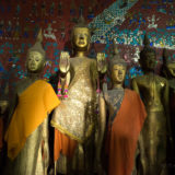 Budda statues in the Tham Thing cave