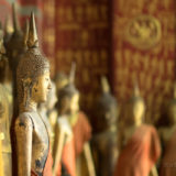 Statues in the Wat Xieng Thong temple