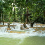 The Tad Sae waterfall