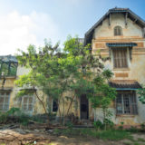 Abandoned colonial house