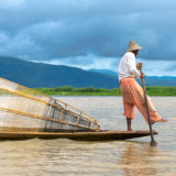 Leg-rower on the Inle lake