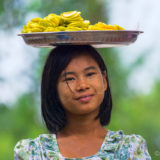 Woman in the streets of Mandalay