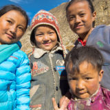 Nepalese kids from the Phu village