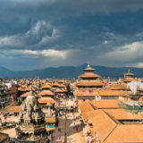 Dark clouds above Kathmandu