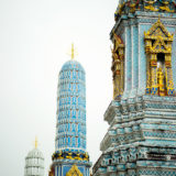 Stupas in the Wat Pharakaew temple