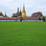 Gold stupas in the Wat Pharakaew temple