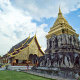 The Wat Chiang Mun temple with stupa