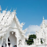 The white Wat Rong Khun temple