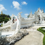 The white Wat Rong Khun temple