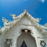 The white Wat Rong Khun temple