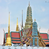 The roofs of the Wat Phra Kaew temple